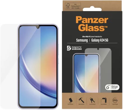 Panzer Glass Galaxy A34 Ultra Wide Fit screen protector