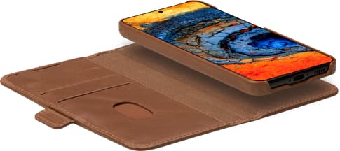 dbramante1928 Galaxy S25 Lynge Bookcover Tan