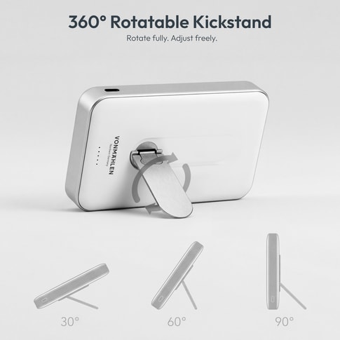 Vonmählen Magnetic Kickstand Power Bank 10000mAh White