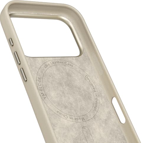 Vonmählen iPhone 17 Pro Like Leather Backcover Cream