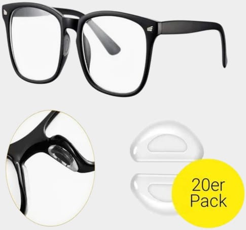 AK Kisten Basics Silicone Eyeglass Nose Pad transparent 20pc