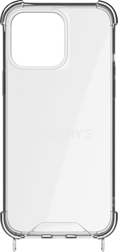 Urbany's iPhone 16 Pro Max Necklace Silicone Backcover transparent