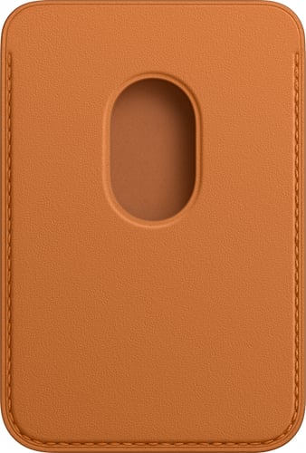 iPhone Leather Wallet with MagSafe Golden Brown