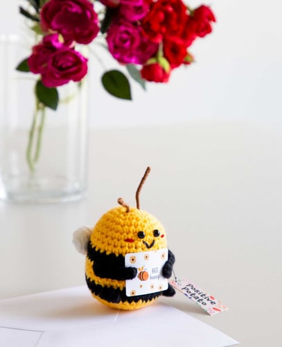 Apfelkiste Positive Biene