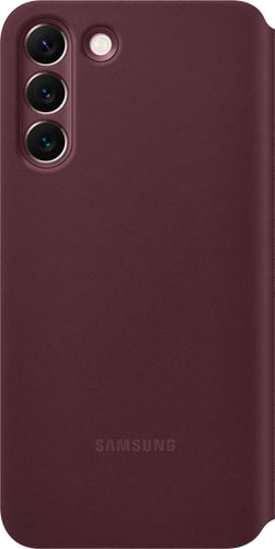 Samsung Galaxy S22+ Clear View Flip Cover burgundy