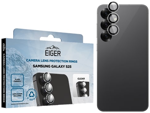 Eiger Galaxy S25 Mountain Glas Camera Ring Protector