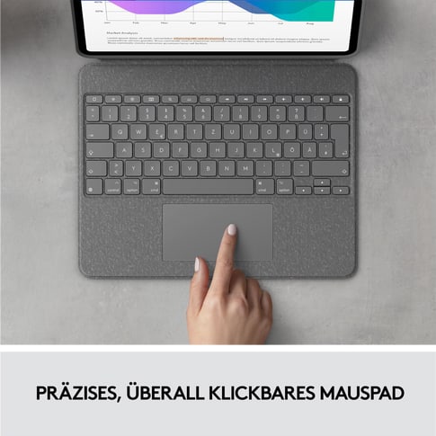 Logitech iPad Pro 12.9 (5. Gen.) Keyboard Cover CH grey