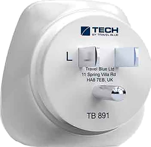 Travel Blue Travel Adapter EU - USA white