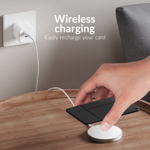 Beeep Wallet Card Tracker Apple Find My & Android Black