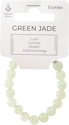 Esmée Natural Stone Bracelet Green Jade