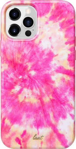 LAUT iPhone 12/12 Pro Backcover Tie Dye hot pink