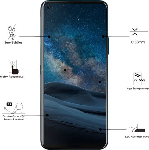 Eiger Nokia 8.3 screen protector Glas flach