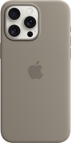 Apple iPhone 15 Pro Max Silicone Case with MagSafe Clay