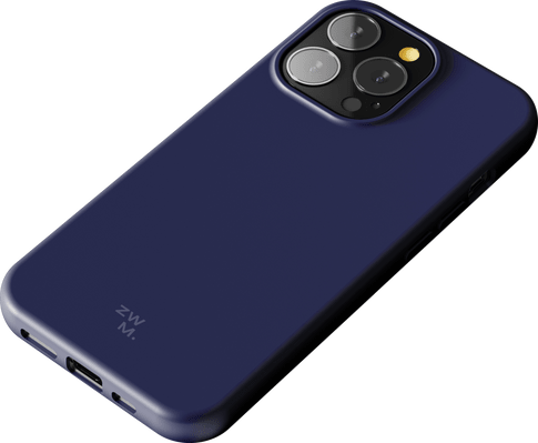Zero Waste Movement iPhone 14 Pro Max Eco-Friendly Cover navy blue