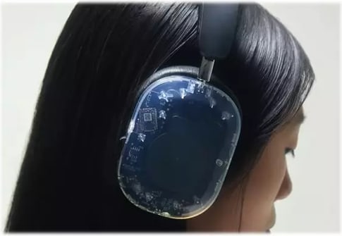 Mondo Dual Driver Over-Ear  Bluetooth Headset Transparent
