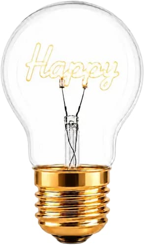 Kisten Trends Vintage Deco Bulb Happy