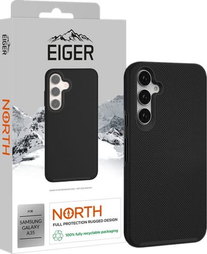 Eiger Galaxy A35 4m Drop-Protection North Backcover Black (b2b)