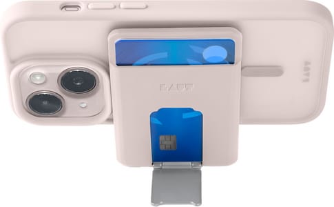 LAUT Flexi Prop Mag Wallet with MagSafe pink