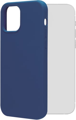 itStyle Premium iPhone 12/12 Pro Silicon Case MagSafe navy b