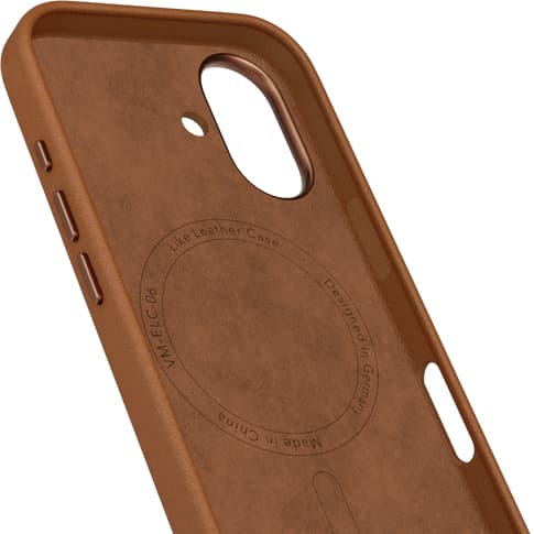 Vonmählen iPhone 17 Like Leather Backcover Brown