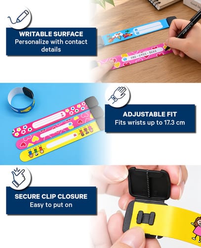 AK Kisten Basics Children's Emergency ID Wristband 8pc