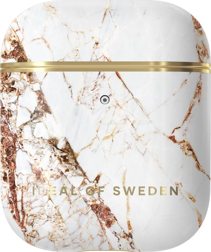iDeal of Sweden Airpods Hard Case Marble White/Gold