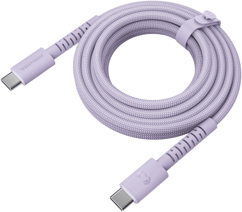 Fresh'N Rebel Braided Cable USB-C to USB-C 2m Dreamy Lilac