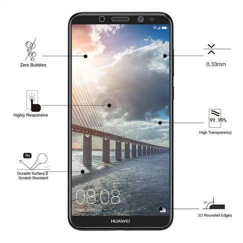 Eiger Huawei Mate 10 lite screenprotector 3D Glas