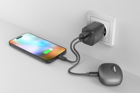 Fresh'N Rebel 30W PD Charger USB-A+USB-C Storm Grey