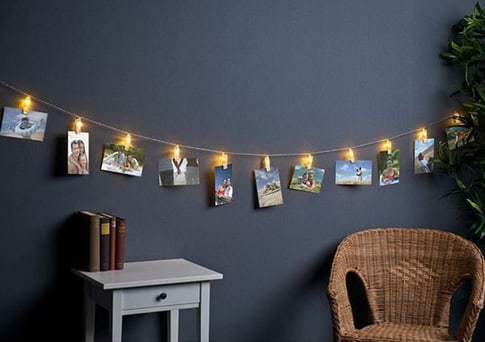 MU Classic LED Photo Clips Fairy Lights 2m white