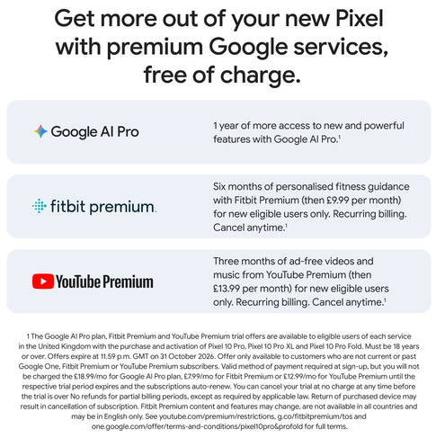 Google Pixel 10 Pro XL, Google Pixel 10 Pro