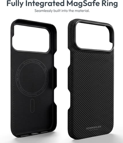 Vonmählen Aramid Fibre Case iPhone 18 Pro Max Black