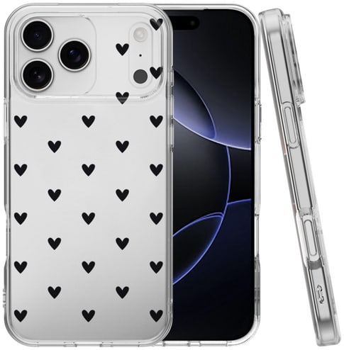 ITSTYLE iPhone 17 Pro TPU Backcover Transparent Heart