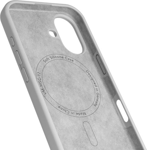 Vonmählen iPhone 17 Silicone Backcover Light Gray