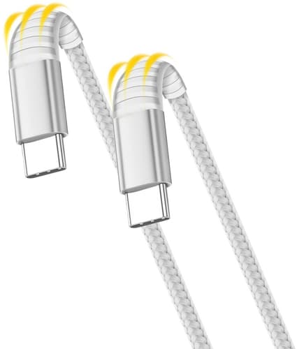 itStyle Premium 3A USB-C to USB-C Charging Data Cable White (0.5m)