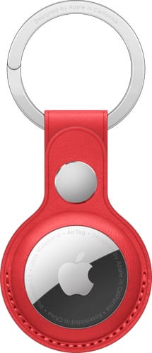 Apple AirTag Leather Key Ring (PRODUCT)RED