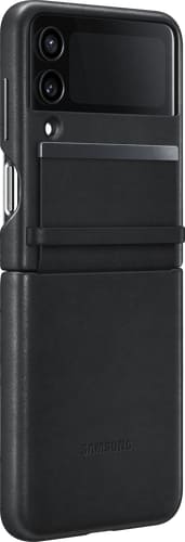 Samsung Galaxy Z Flip4 Backcover Leather black