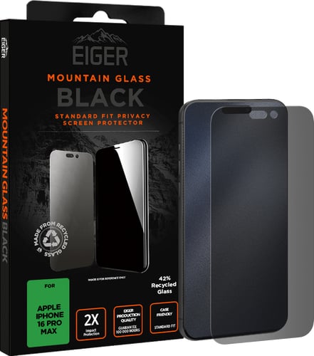 Eiger iPhone 16 Pro Max Mountain Screen Protector Privacy