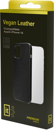 itStyle Premium iPhone 13 Leather Case MagSafe black