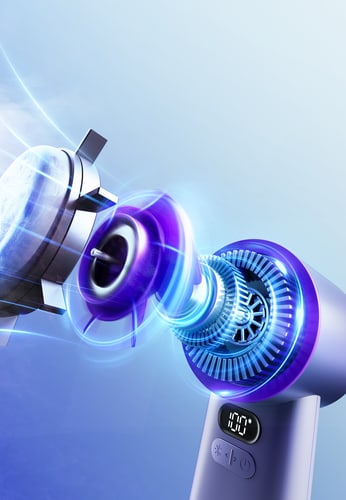 NowGo Hand Fan Cooling M57 Purple