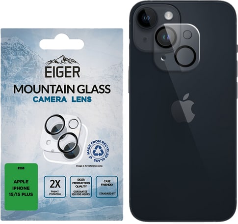 Eiger iPhone 15 / 15 Plus Mountain Glass Camera