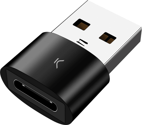 KSIX Adapter USB C to USB A black