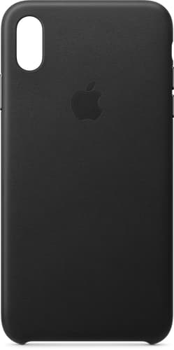 Apple iPhone Xs Max Leather Backcover black
