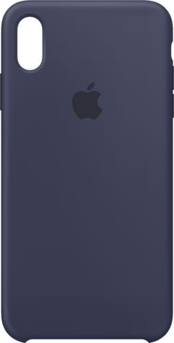 Apple iPhone Xs Max Silicon Backcover midnight blu