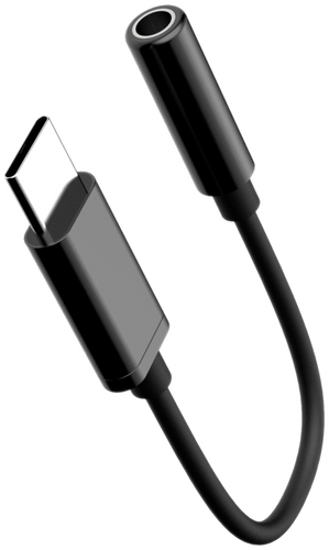 ITSTYLE 3.5mm Jack to USB-C DAC Adapter Black