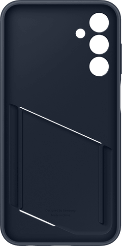 Samsung Galaxy A15 Silicone Backcover Card Slot Blue Black