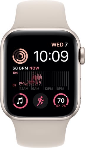 Apple Watch SE GPS 40mm Starlight Alu Case with Starlight SB