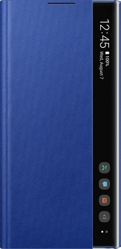 Samsung Galaxy Note 10+ Clear View Flip Cover blue