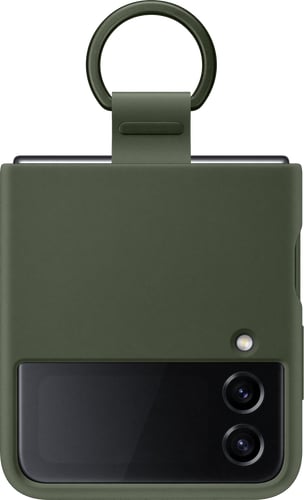 Samsung Galaxy Z Flip4 Backcover Ring Silicon khaki