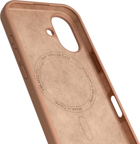 Vonmählen iPhone 17 Silicone Backcover Dark Cream